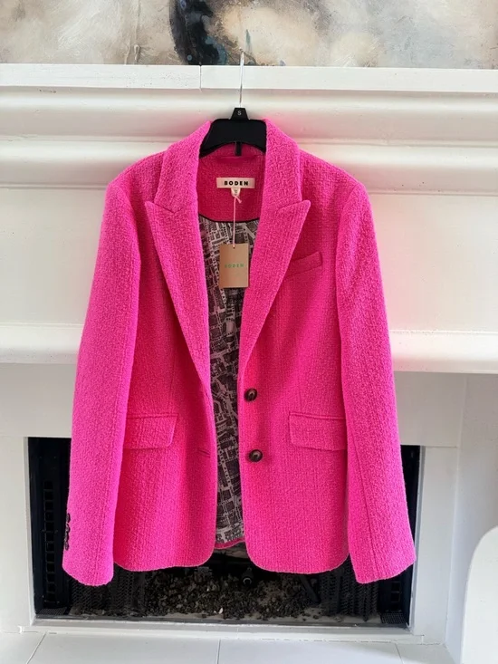 Boden Bouclé Women's Blazer Jacket  sizeUS 2/UK 6- - Picture 2 of 11